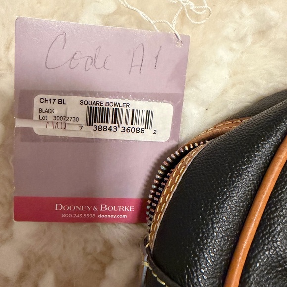 Dooney & Bourke Black Satchel with Multicolor Accents - Picture 2 of 11